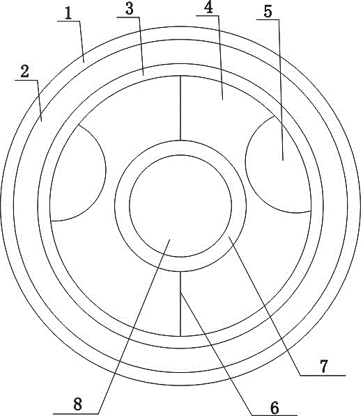 Waterproof and fireproof cable structure