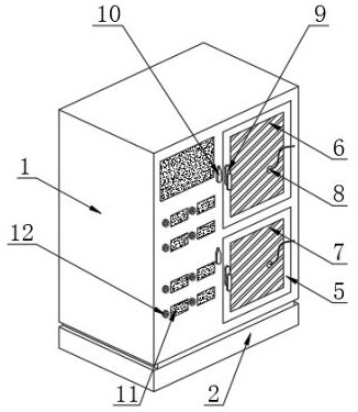 Inside and outside noise test instrument for hollow glass