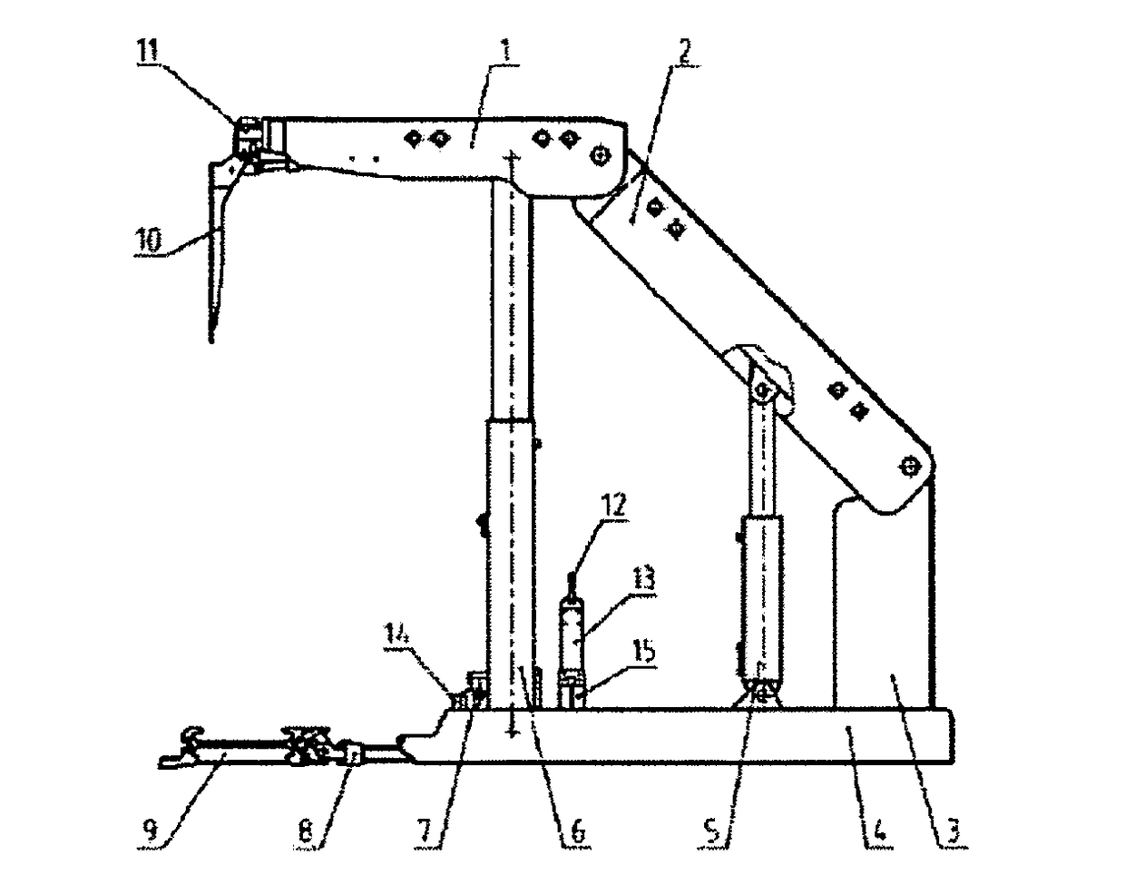 Float-swing hydraulic support