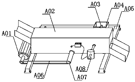 Electric water heater production moving-out device and application method thereof