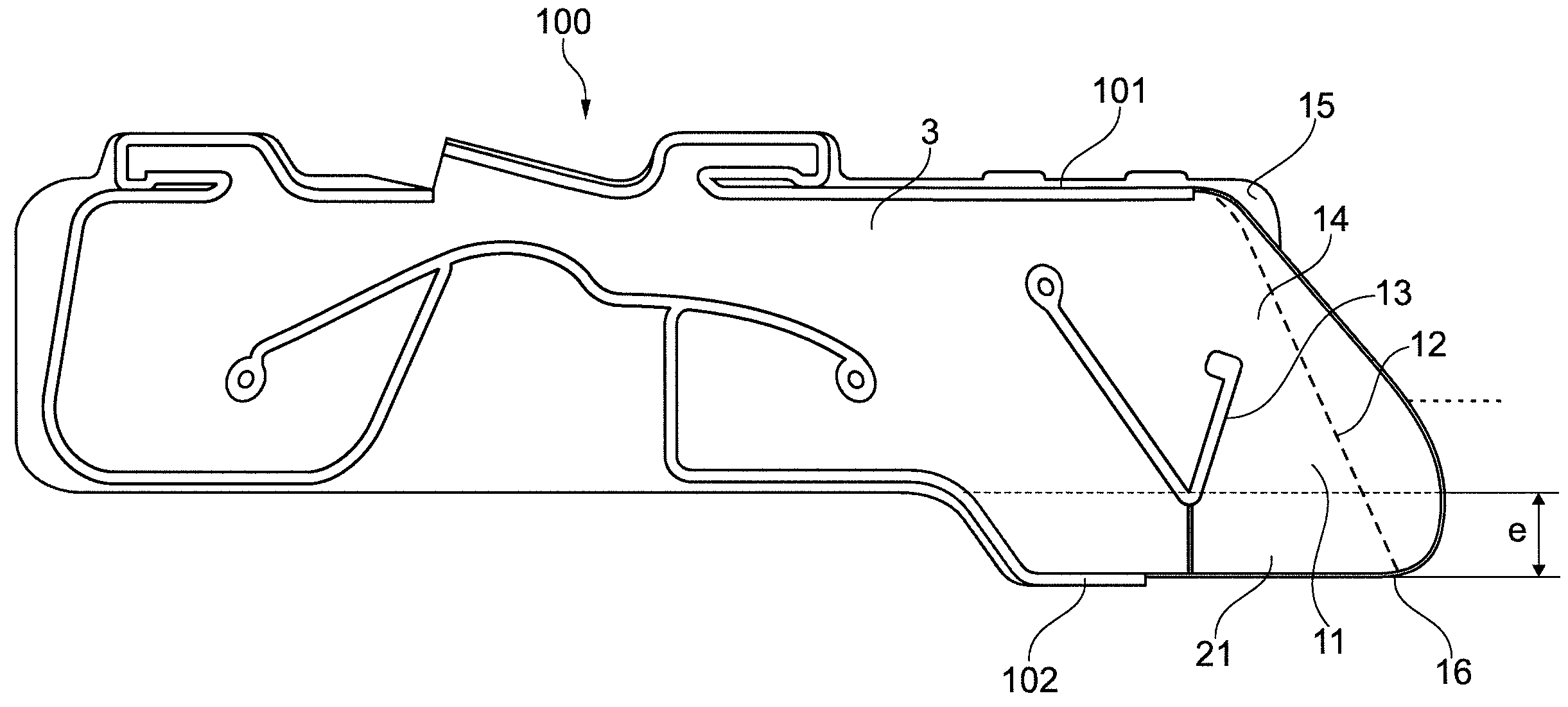 Curtain airbag for a vehicle