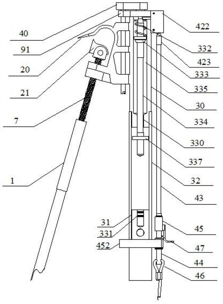 10 kV live-line work lap joint arc extinguishing device