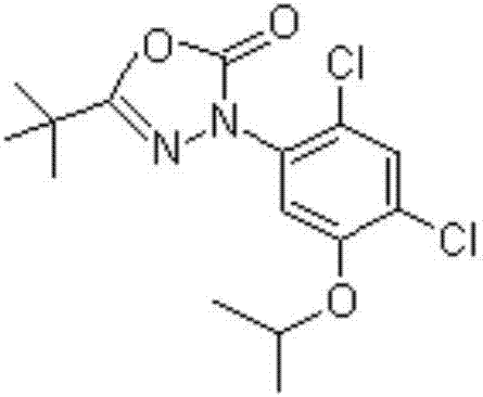 Weeding composition containing benzodicyclone and oxadiazon and application of weeding composition