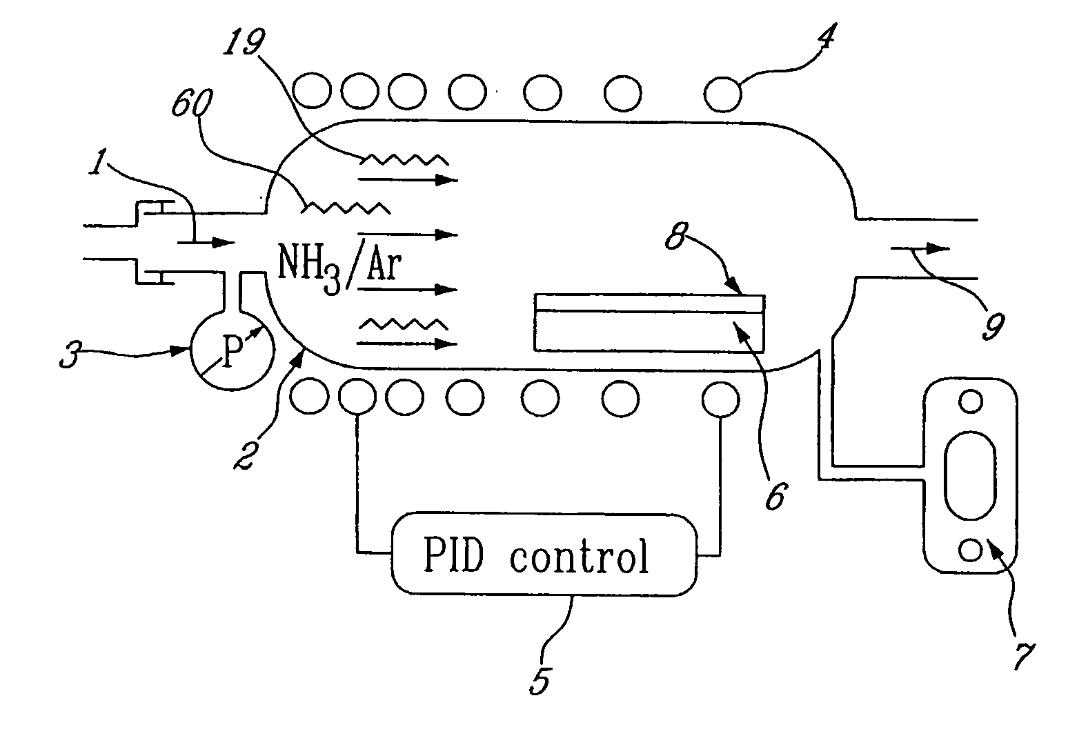 Ceramic thin film on various substrates, and process for producing same