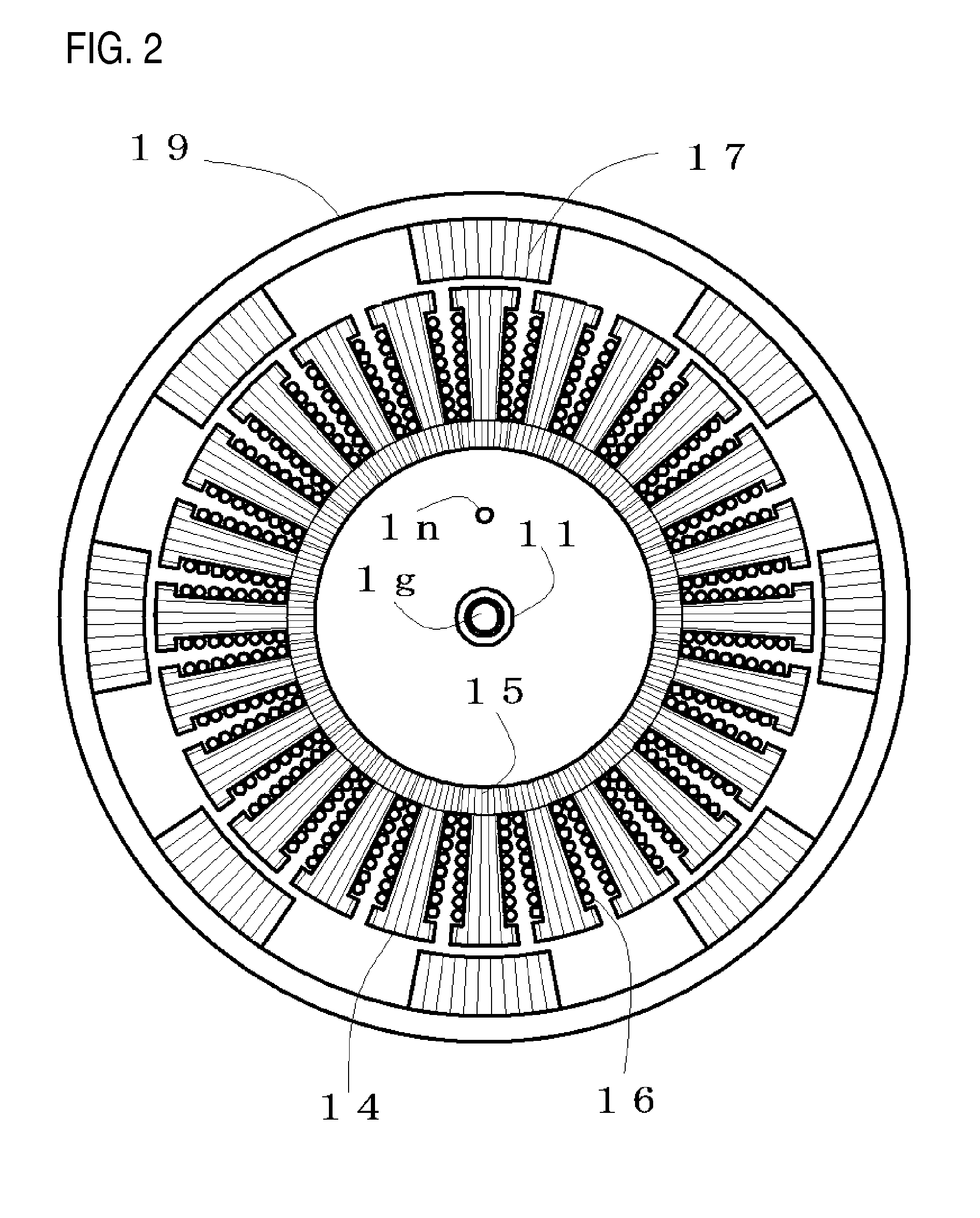 Field controllable rotating electric machine system with magnetic excitation part