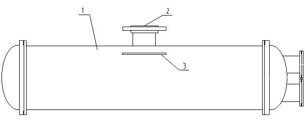 Flooded type evaporator structure