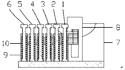 Dumbbell support device with good weight-adjusting convenience for use in dumbbells