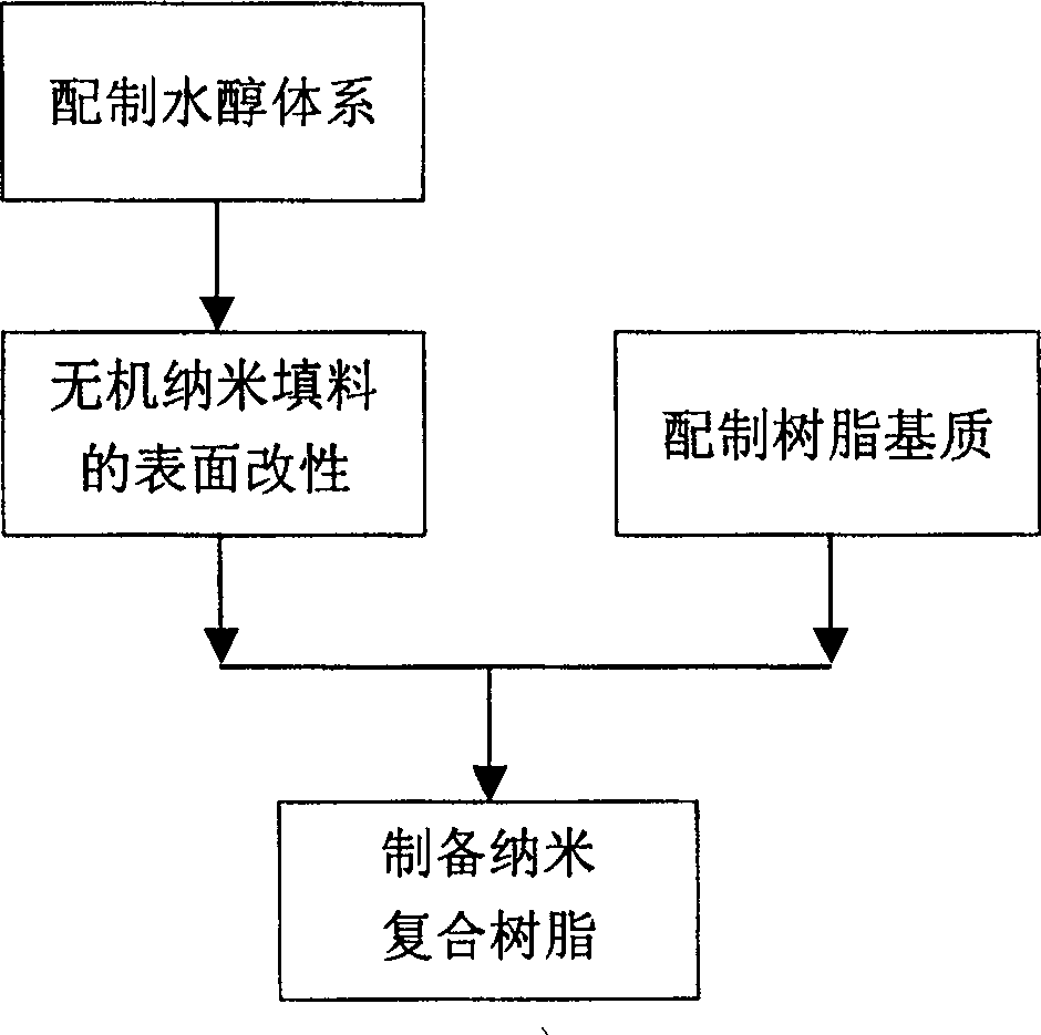 A method for preparing nano compound resin prosthetics material