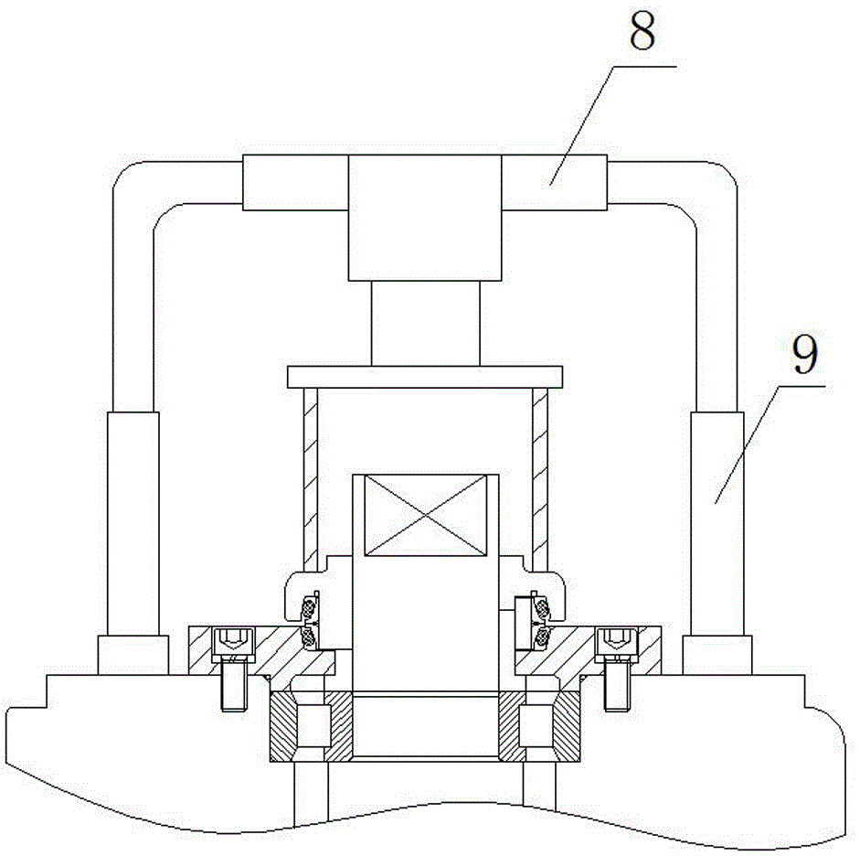 Device for eliminating mounting error of floating sealing ring