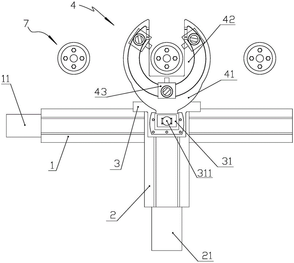 Integrated temperature measuring device for main transformer accessory