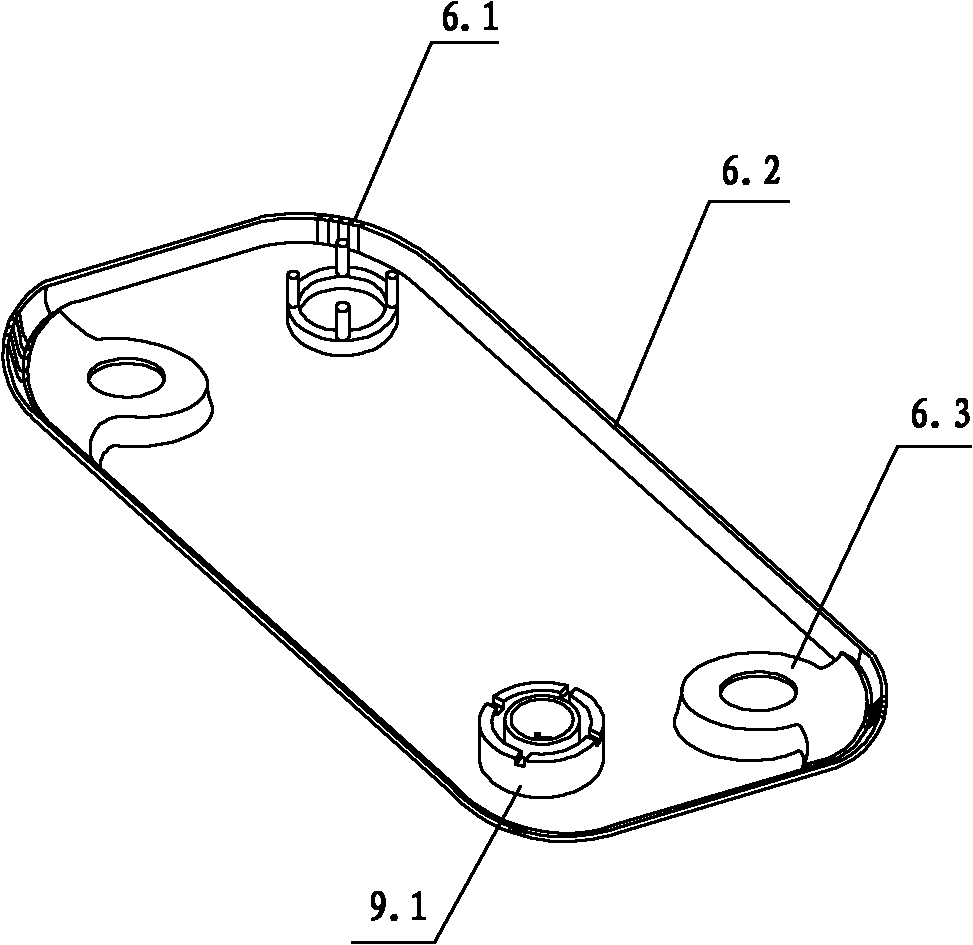 Laminated board fin structured heat exchanger with medium equipartition device