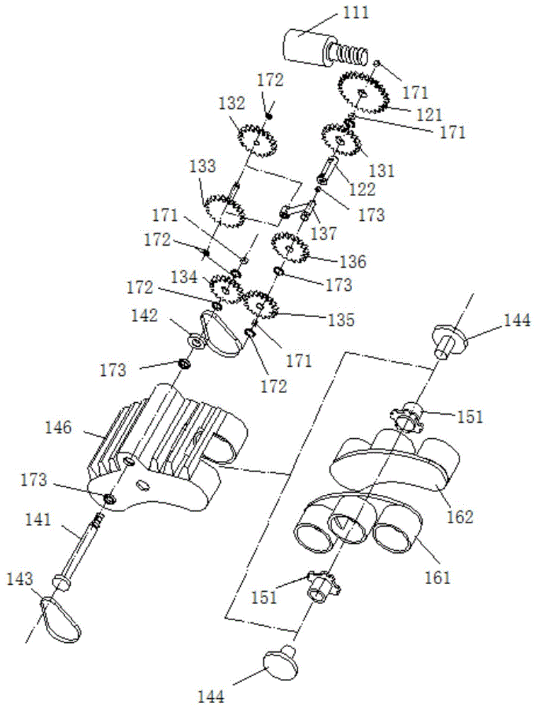 Fixed caliper disc type electronic parking brake and car