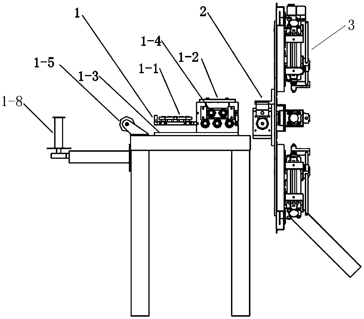 Cable cutting-off device