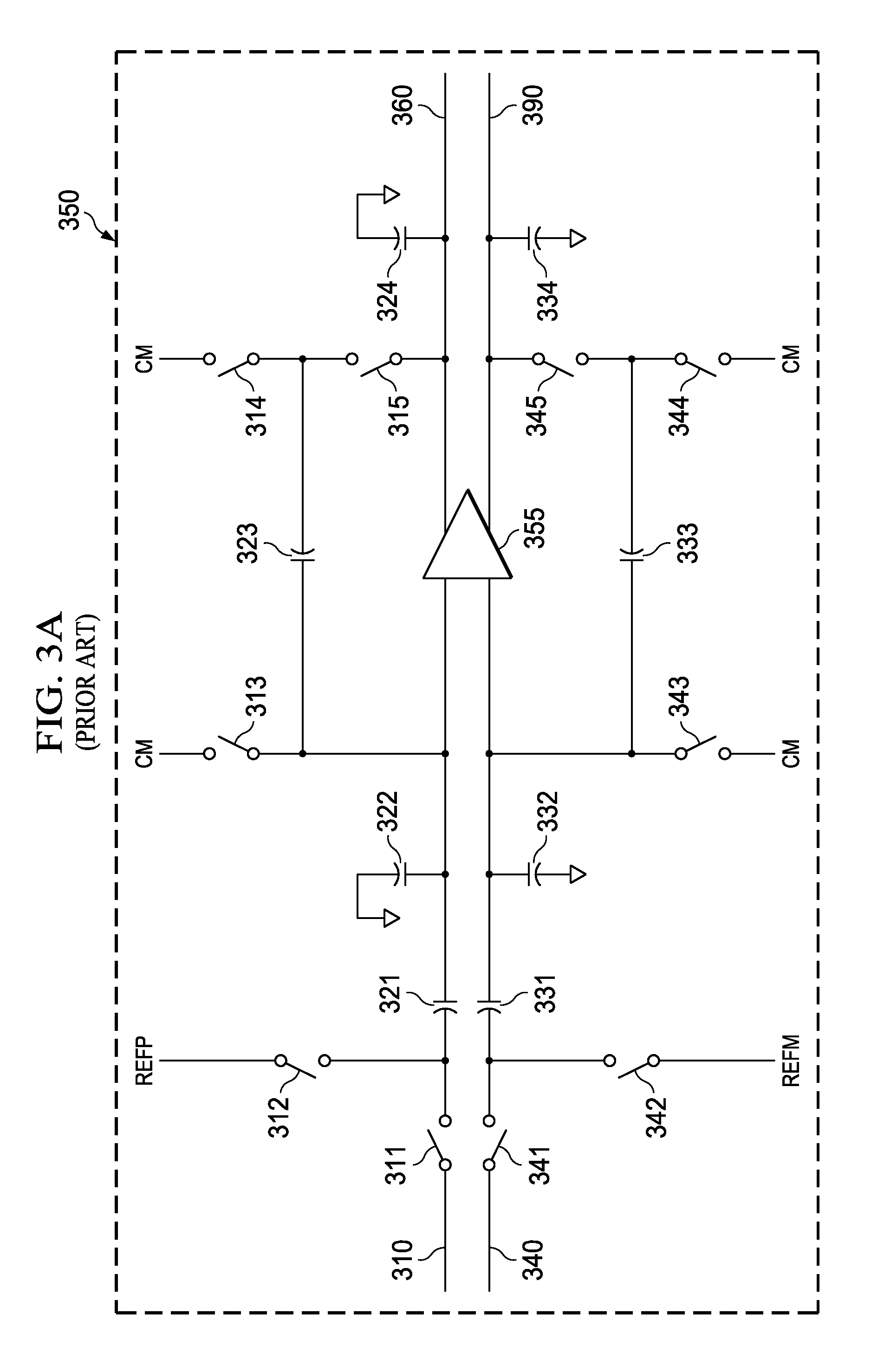 Reducing noise and/or power consumption in a switched capacitor amplifier sampling a reference voltage