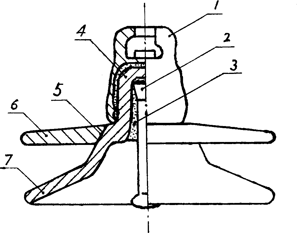 Method for mfg. insulator of multi-layer umbrella suspension glass fibre reinforced plastic insulator