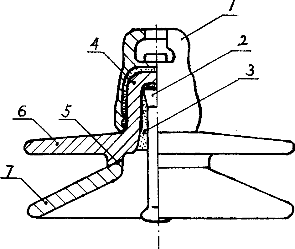 Method for mfg. insulator of multi-layer umbrella suspension glass fibre reinforced plastic insulator