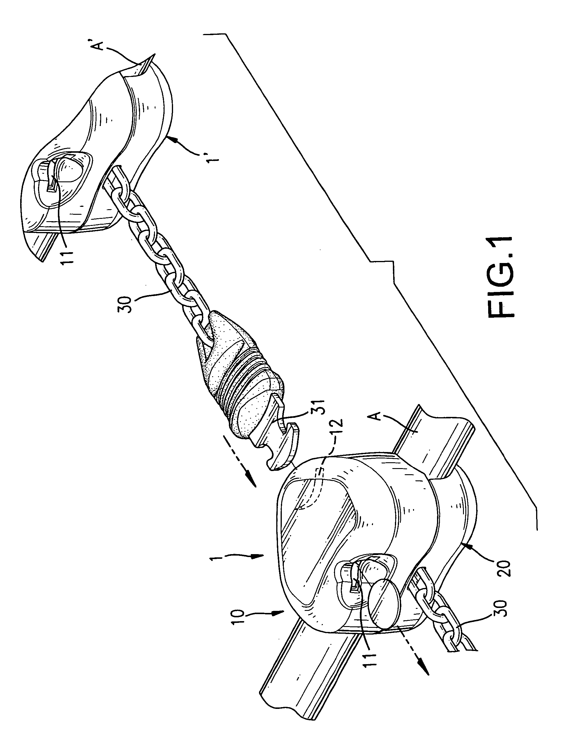 Slot lock for a cart