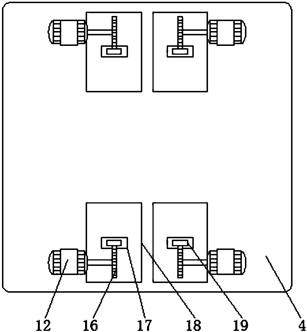 A conveying device for furniture production