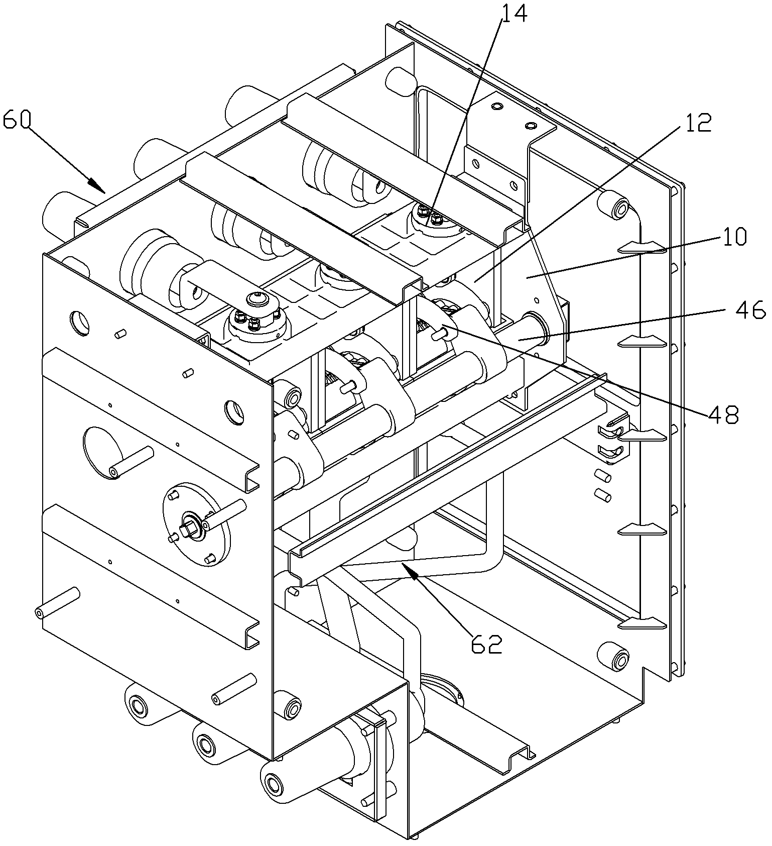 Arc-extinguishing load switch and switch equipment