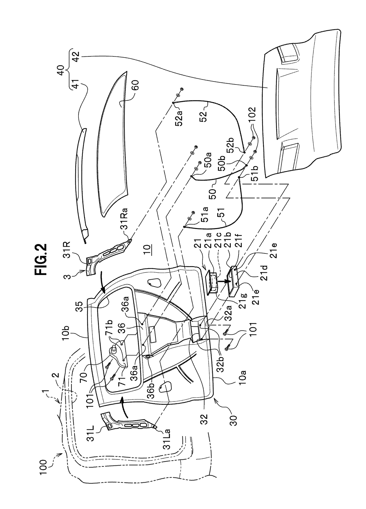 Tailgate structure