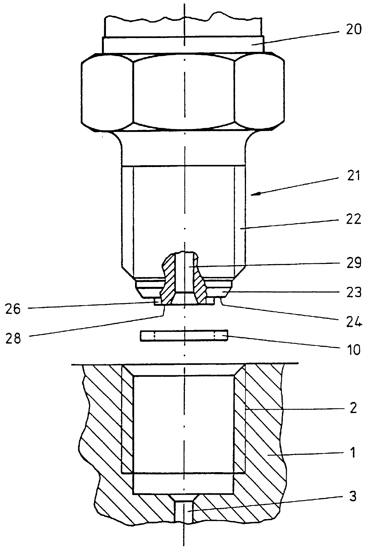 Sealing unit for a fuel pressure sensor