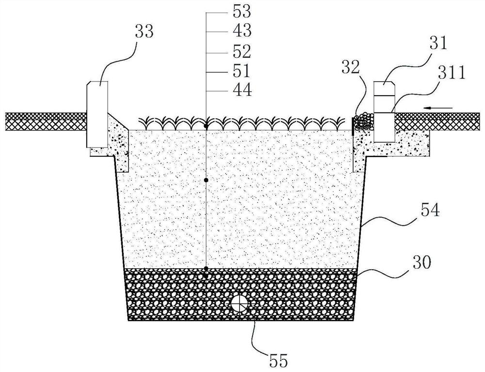 Ecological revetment of water source protection area and construction method thereof