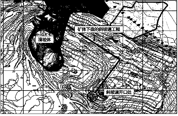 Recovery method for pit bottom ores after strip mine slope slipping