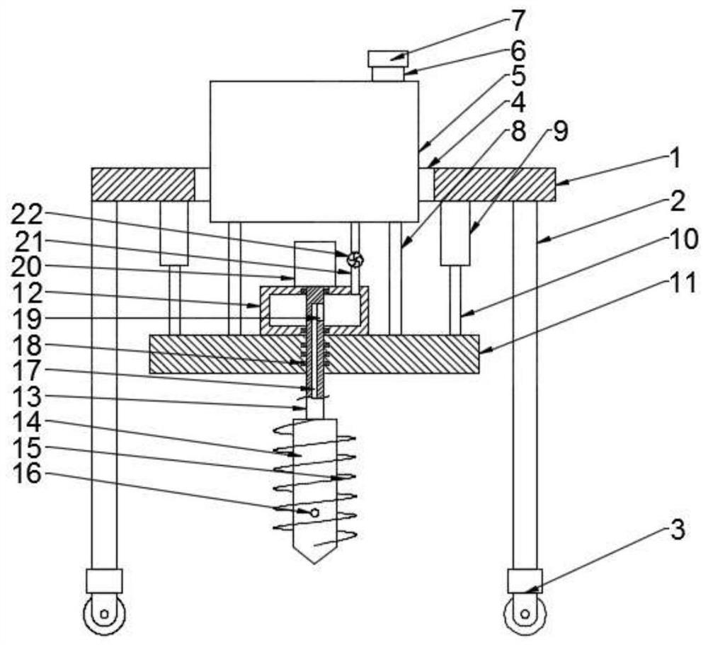 An irrigation device for Sapindus chinensis based on deep-level irrigation technology