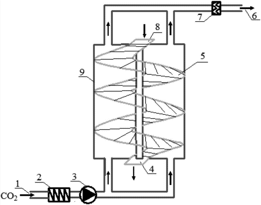 Brown coal drying device and method