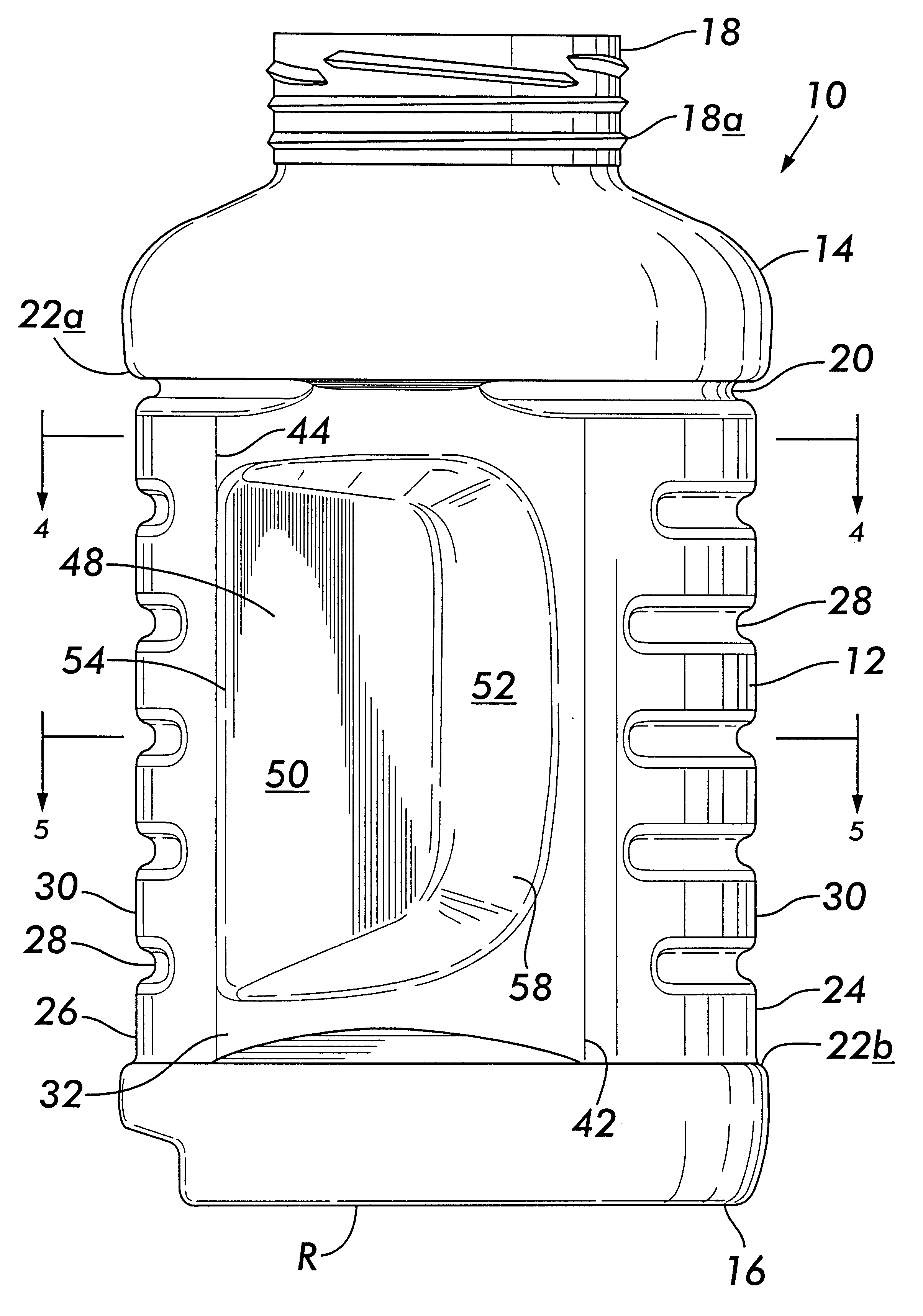 Hot-fillable wide-mouth grip jar