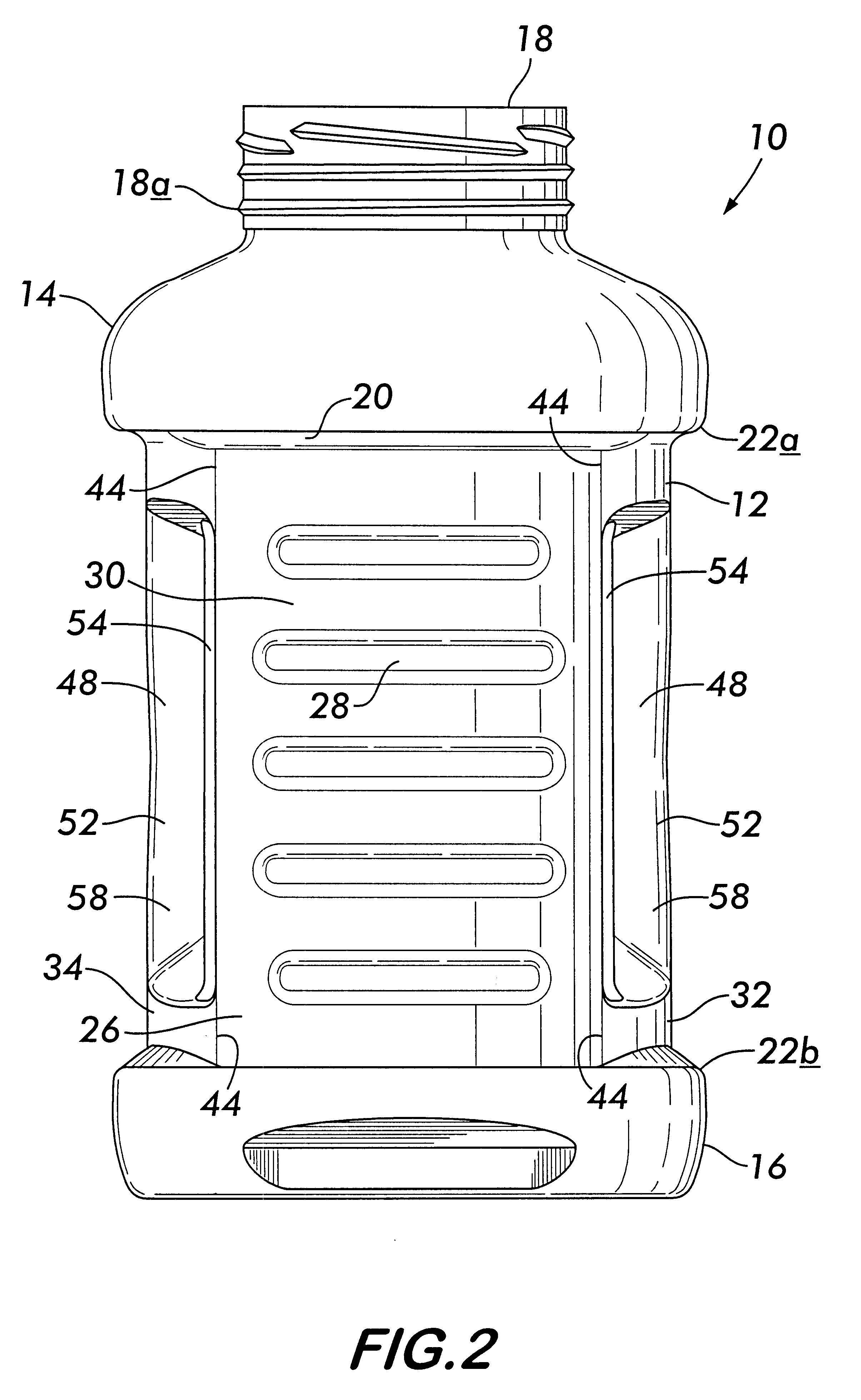 Hot-fillable wide-mouth grip jar