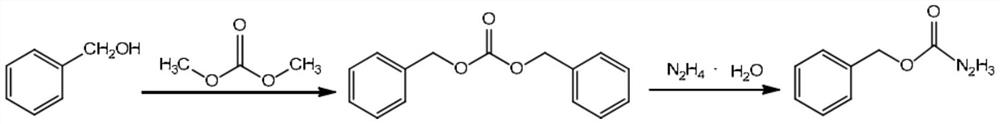 A kind of hydrazine hydrate treatment method after synthesis of benzyl carbazate