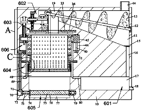 Solid-liquid separation device based on sewage treatment