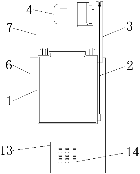 Feeding and stirring device of combination machine