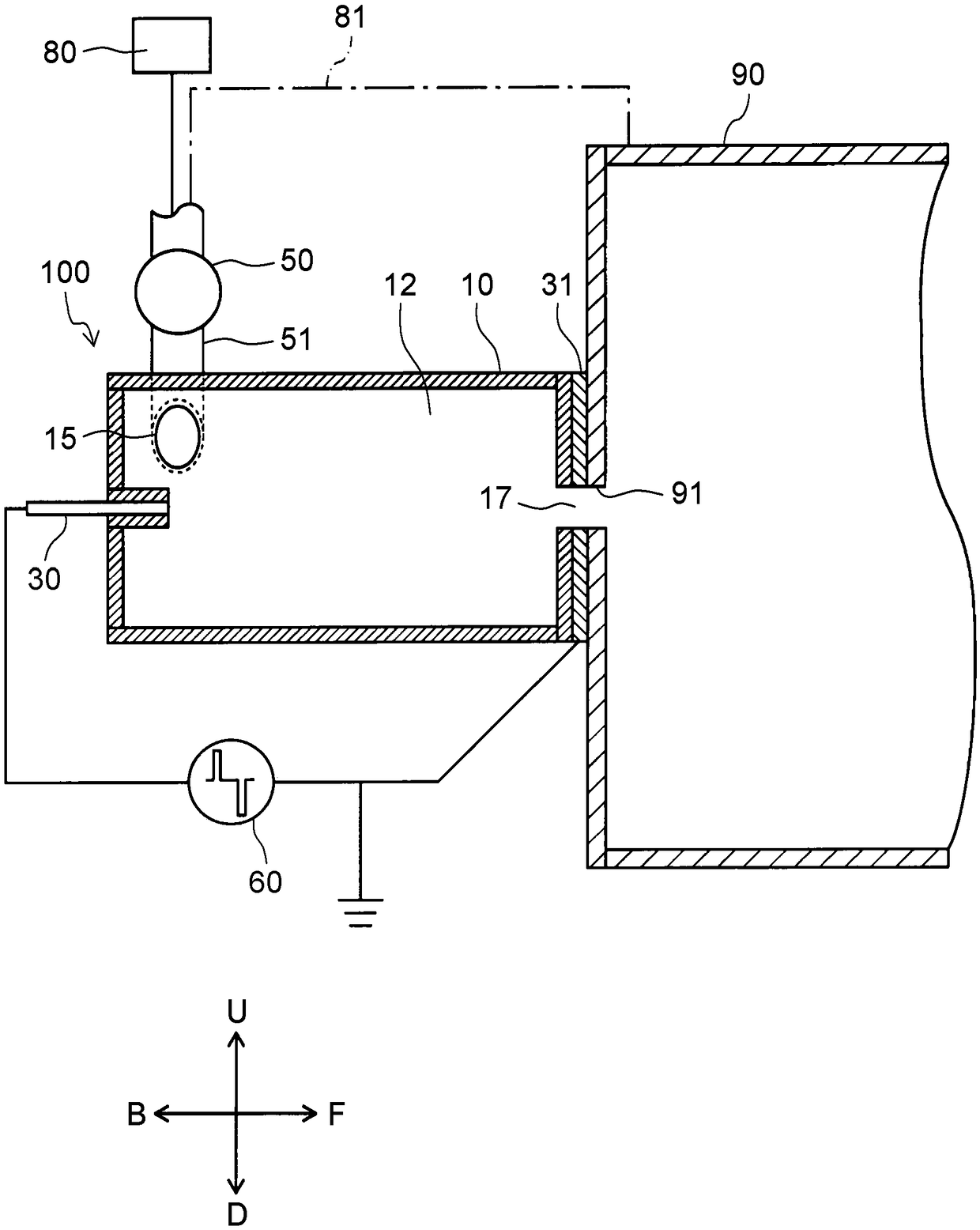 Liquid treating device