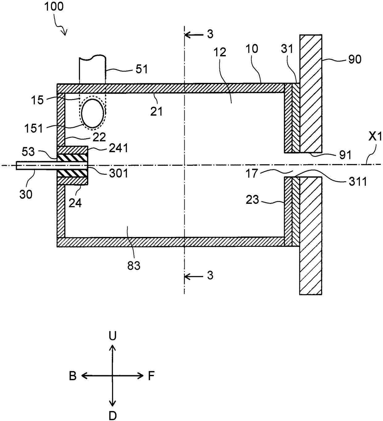 Liquid treating device