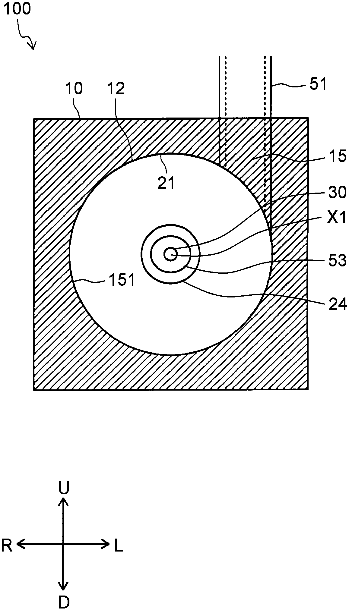 Liquid treating device