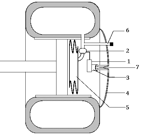 Automobile falling-into-water tire inflation lifesaving device