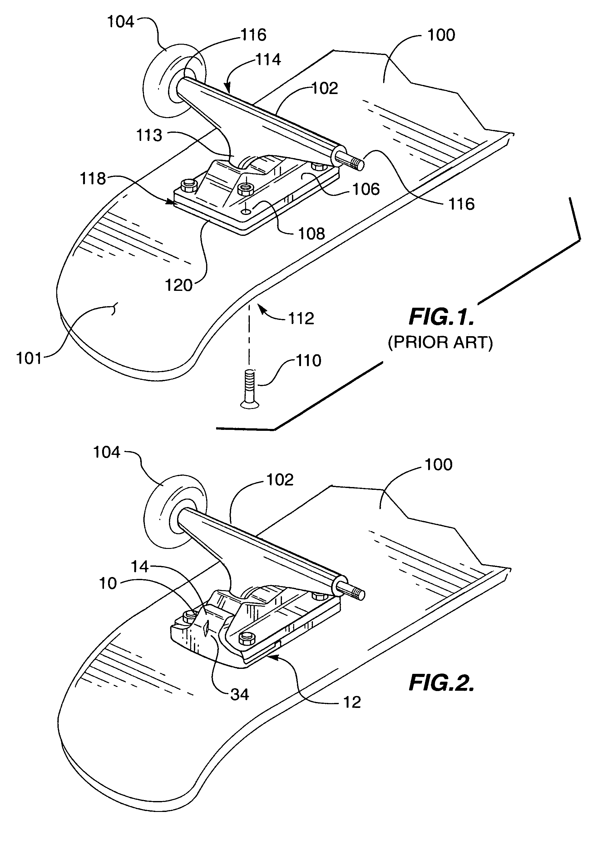 Slide plate for skateboard riser pads