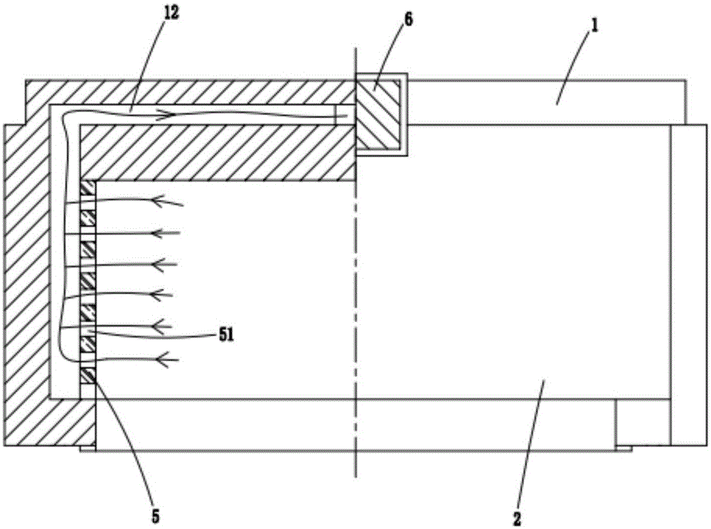 Efficient gas type stepping furnace