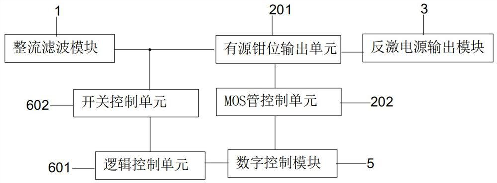 A switching power supply based on mos tube