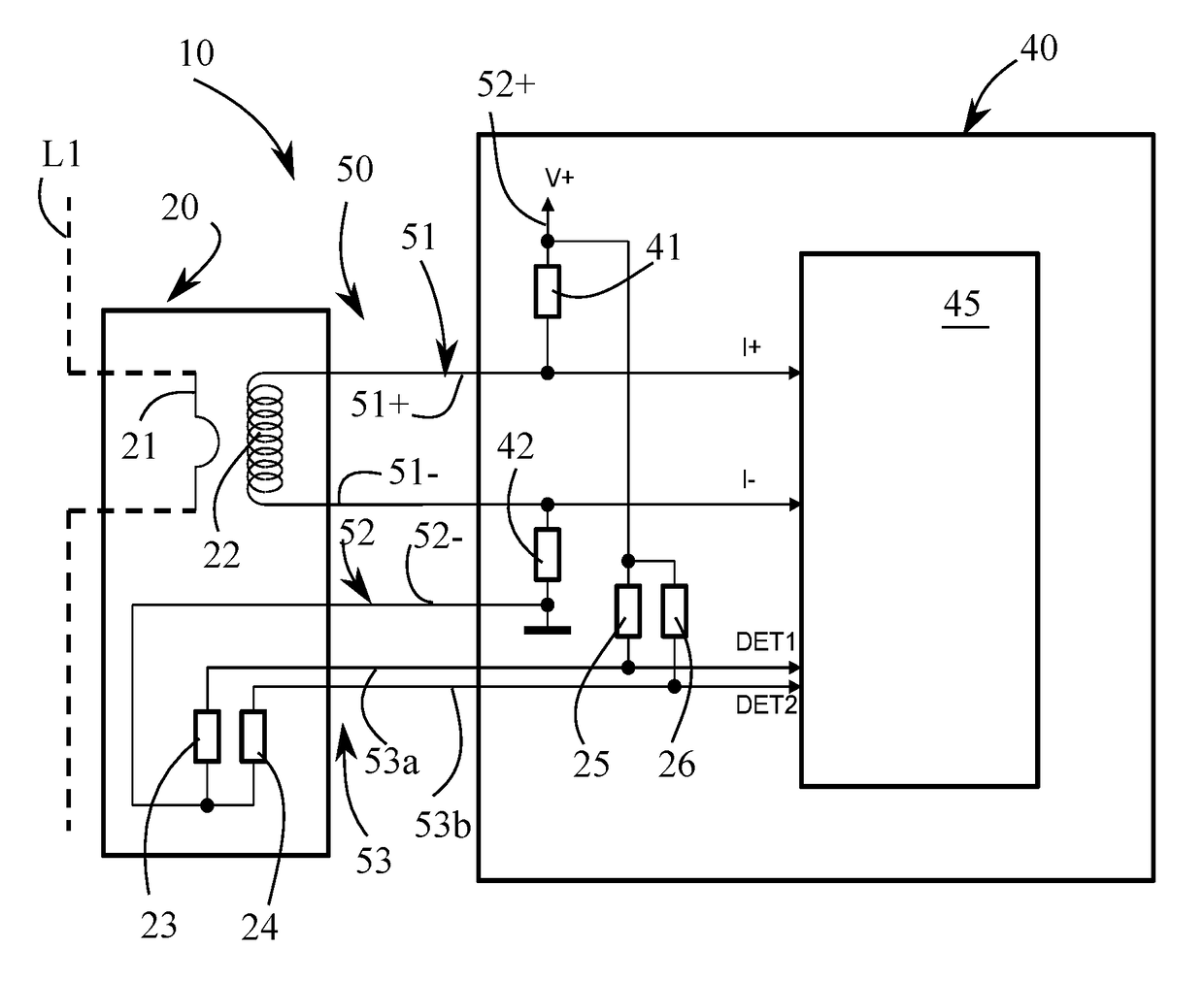 Device for measuring at least one physical quantity of an electric installation