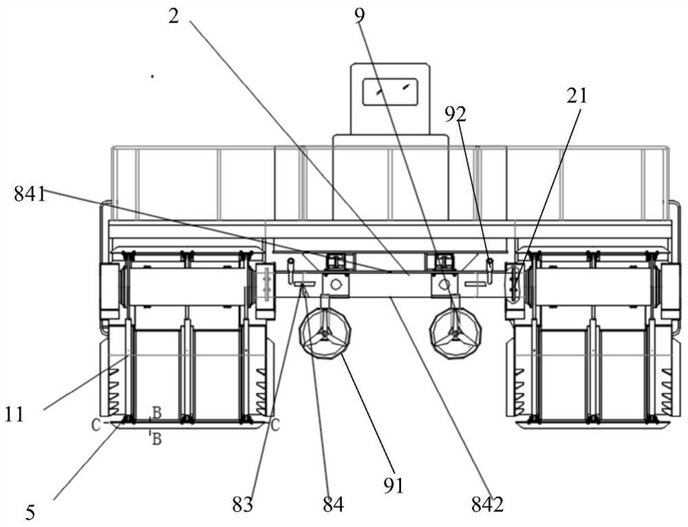 Buoyancy tank self-lubricating type four-drive working vehicle