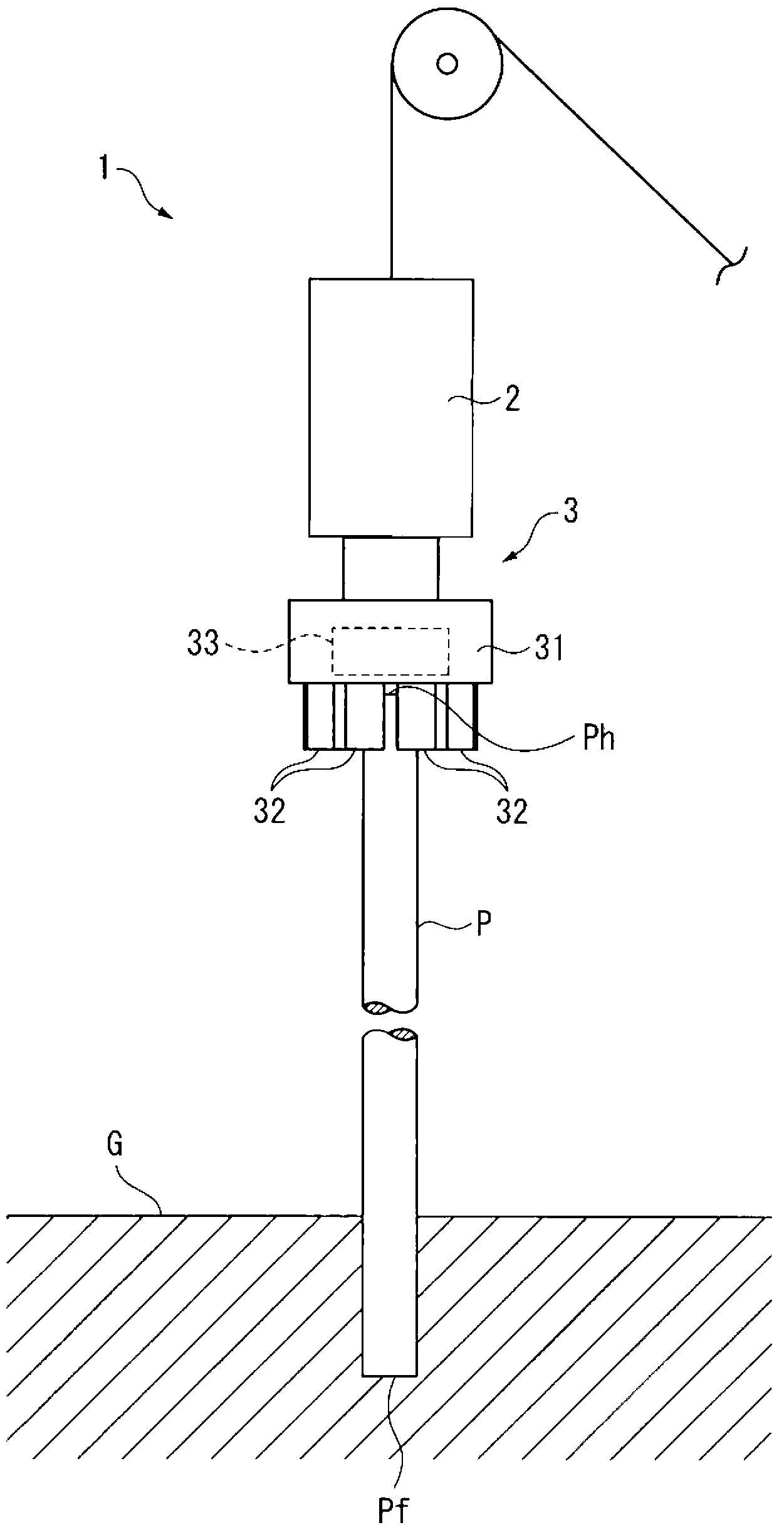 Pile-driving method and vibration control method