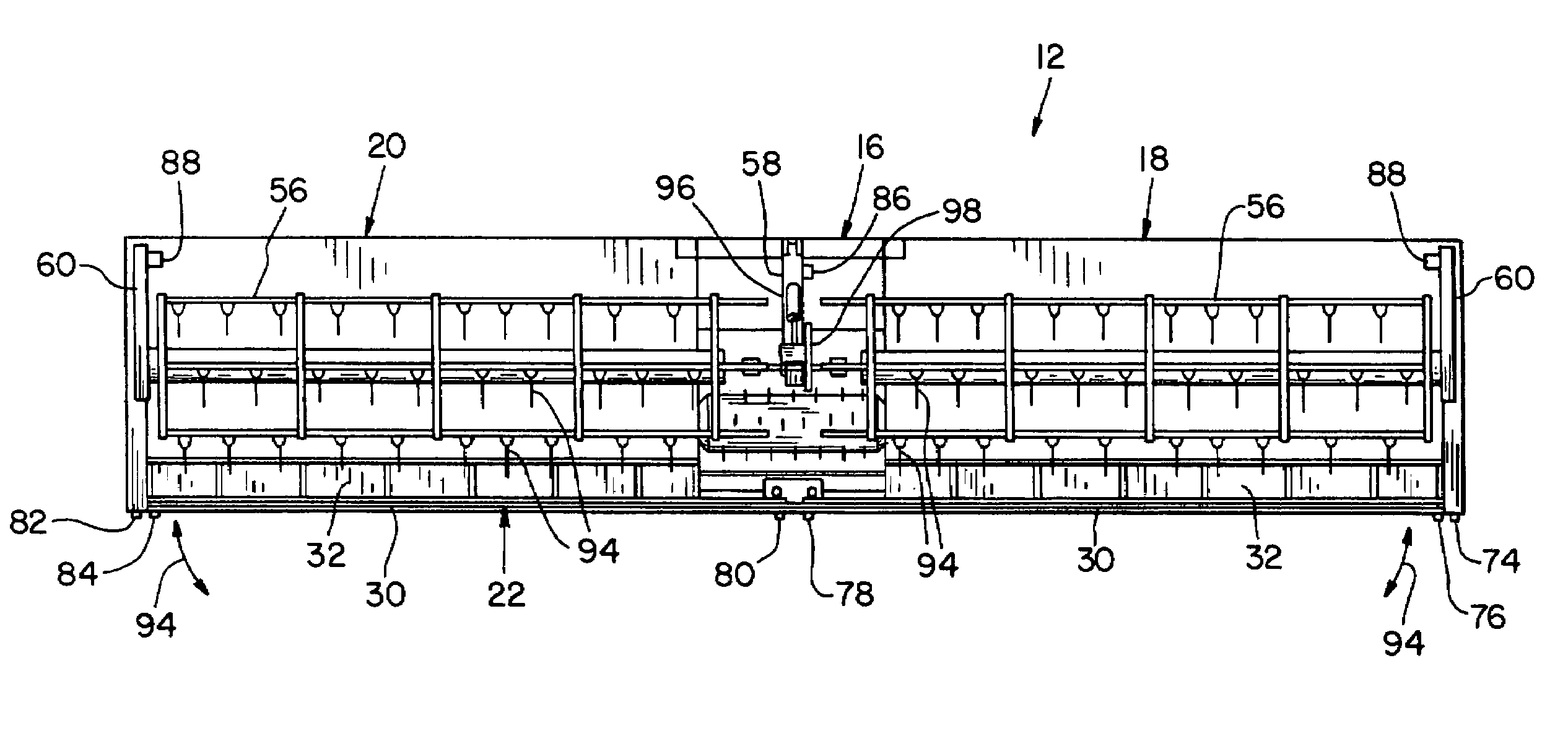 Independent center reel position adjustment for an agricultural harvesting machine