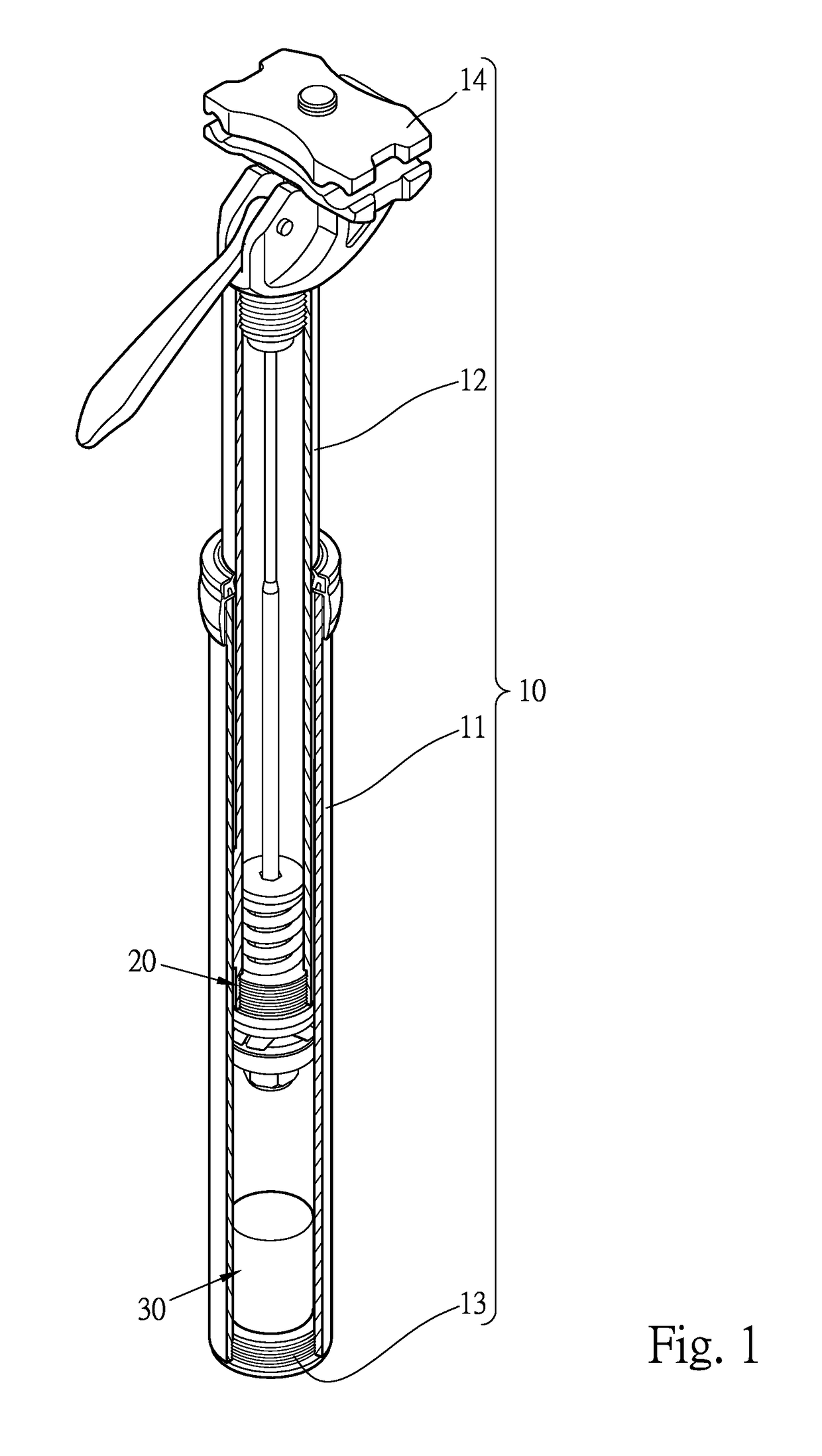 Restriction unit for adjustment of seat post