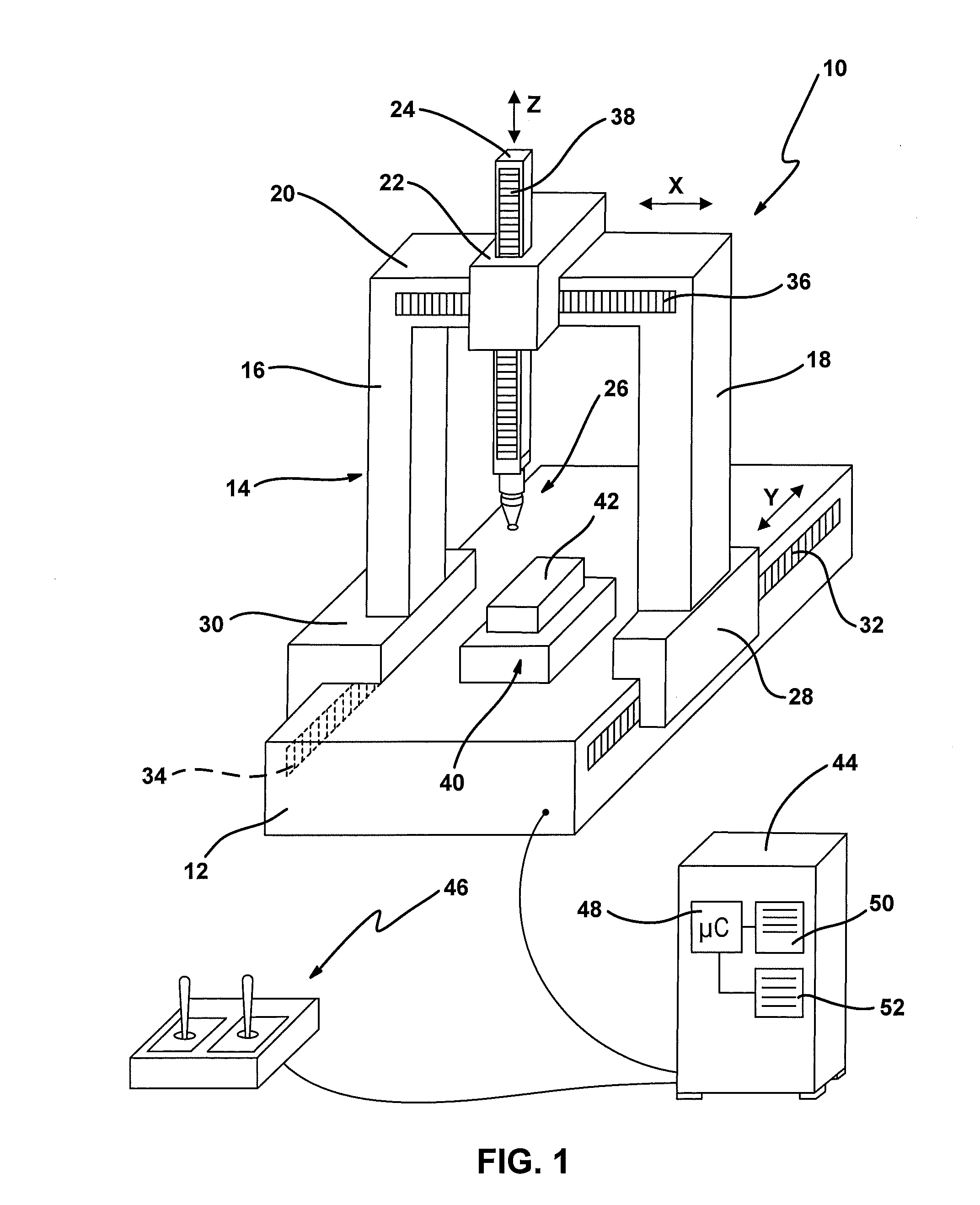 Method and machine for determining a space coordinate of a measurement point on a measurement object