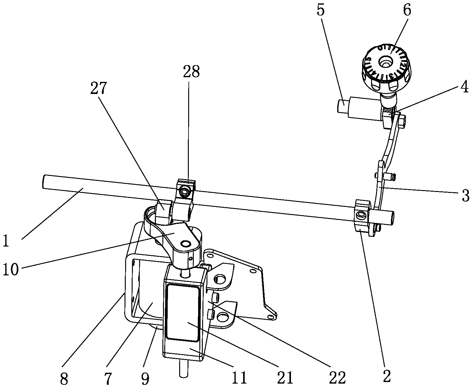 Noise-reduction buffer mechanism for sewing machine backstitch