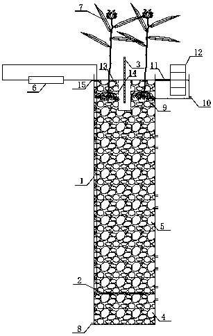 Constructed wetland microbial fuel cell coupling system and sewage treatment method