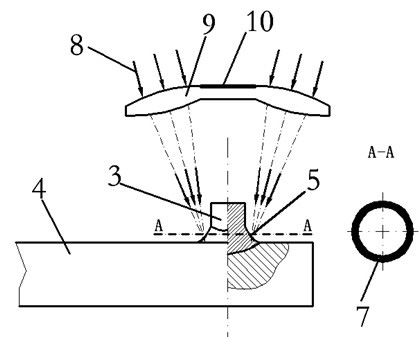 Laser welding method of side electrode precious metal of spark plug